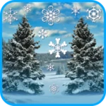 winter and snowfall android application logo